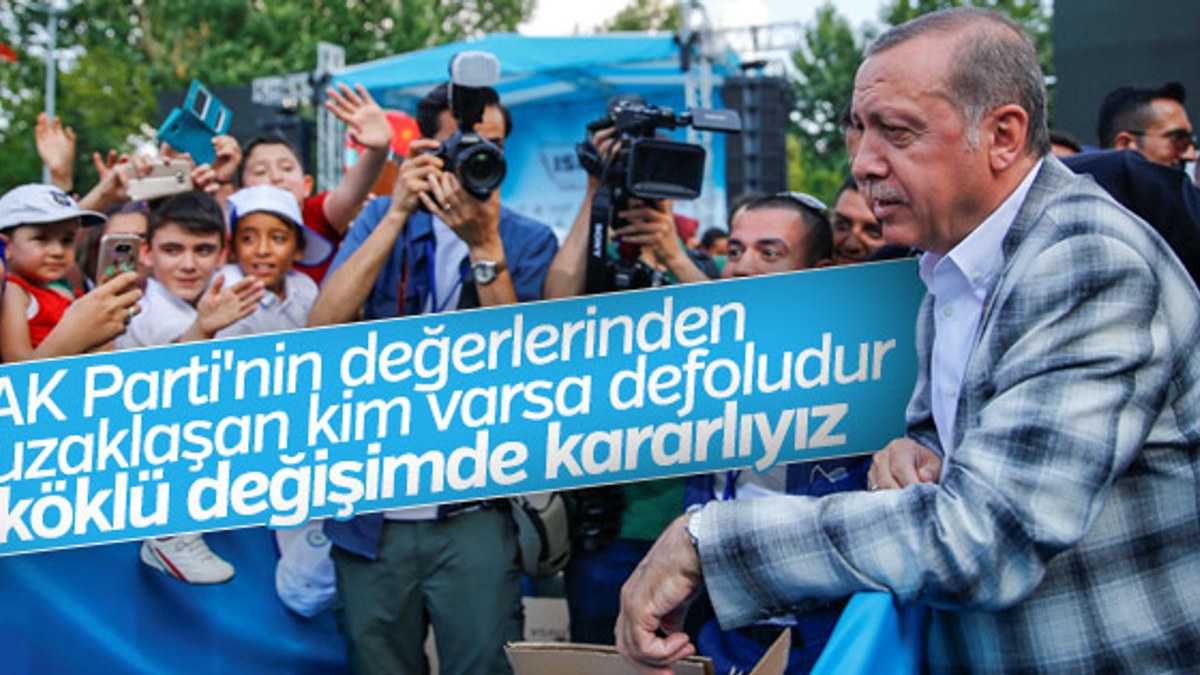 Cumhurbaşkanı Erdoğan AK Parti'de değişim sinyali verdi